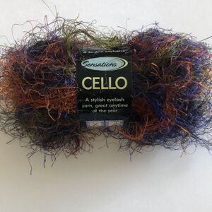 Sensations Cello eyelash yarn multi cello space yarn